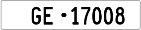 Truck License Plate